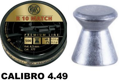 PIOMBINI RWS R 10 MATCH CAL. 4.49 - PESO 0.53G - 500 PZ