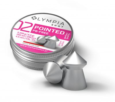 OLYMPIA SHOT POINTED PB-FREE cal. 4,5 (.177) 0.350g - 250pz.