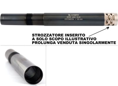 GEMINI ESTENSIONE / PROLUNGA CANNA + 100 MM - CRIO PLUS PER STROZZATORI CAL.12 PER BENELLI BREDA - BENELLI