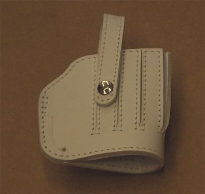 RADAR FONDINA IN CUOIO BIANCA TANGA PER MODELLO ANGEL