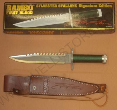 COLTELLO ORIGINALE DA COLLEZIONE RAMBO 1 FIRST BLOOD USATO