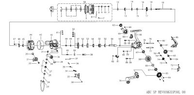 ABU GARCIA RICAMBI PER MULINELLI REVO3MGX30