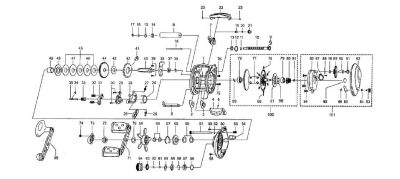 ABU GARCIA RICAMBI PER MULINELLI TORO 51