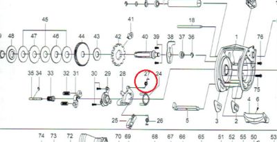 ABU GARCIA RICAMBIO MOLLA FRIZIONE PER MULINELLI DA CASTING REVO TORO WINCH 61 - REVO TORO NACL 61 L N. ESPLOSO: 27