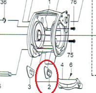 PARTI DI RICAMBIO ABU GARCIA REVO TORO NACL 61 - REVO TORO WINCH 61 SLIDE WASHER N. ESPLOSO: 2