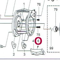 ABU GARCIA REVO TORO WINCH RICAMBIO VITE PER THUMBAR N. ESPLOSO 6 