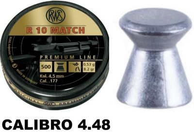 PIOMBINI RWS R 10 MATCH 4.48 - PESO 0.53G - 500 PZ