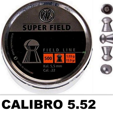 PALLINI RWS SUPERFIELD CAL. 5.52 PESO 1.03g - 500 PZ