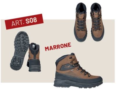 BLATEX SCARPA IN PELLE NABUK MARRONE