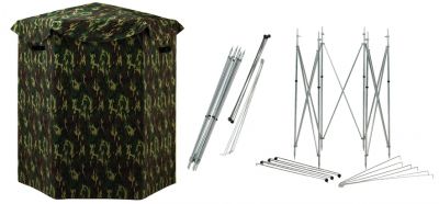 GERMAN CAPANNO ESAGONALE CON TETTO E TELAIO A MONTAGGIO RAPIDO