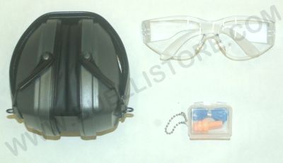 SAFARILAND RANGE KIT - CUFFIA + AURICOLARI + OCCHIALI PROTETTIVI 