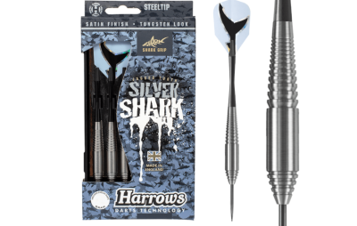 HARROWS SILVER SHARK FRECCETTE TUGSTEN LOOK STEEL DARTS