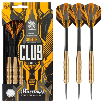 HARROWS FRECCETTE CON PUNTA DI OTTONE E ACCAIO STELLTIP HIGH GRADE CLUB BRASS - 24 GRAMMI