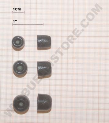 SHOTHUNT SET TAPPI AURICOLARI INTERCAMBIABILI IN FOAM IN 3 MISURE - PER TAPPI AURICOLARI ELETTRONICI SHOTHUNT