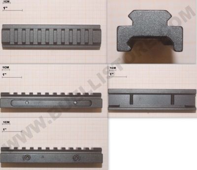 HAWKE - ELEVATORE / RIALZO PER SLITTE WEAVER - RIALZO 13 mm - LUNGHEZZA 12.7 CM