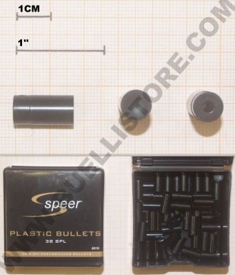 SPEER BULLET - PLASTIC BULLET - PALLE IN  PLASTICA CAL. 38 MAGNUM - 50 PZ