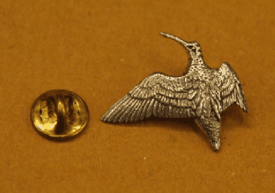 SPILLA CACCIA BECCACCIA IN VOLO COLORE ARGENTO