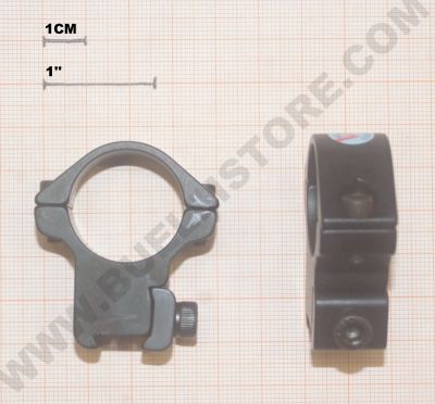 ATTACCO SPORT MATCH PER OTTICHE CON TUBO DA 1'' E SLITTE DA 11 MM 