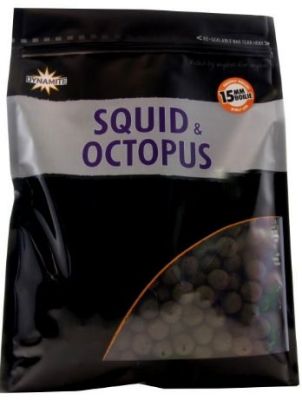 DYNAMITE BAITS SQUID E OCTOPUS BOILIES 15 mm - CONFEZIONE DA 1 KG 