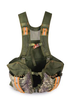 COMODA TRISACCA DA CACCIA IN TESSUTO SILENZIOSO TAGLIA UNICA CON BANDE AD ALTA VISIBILITA'