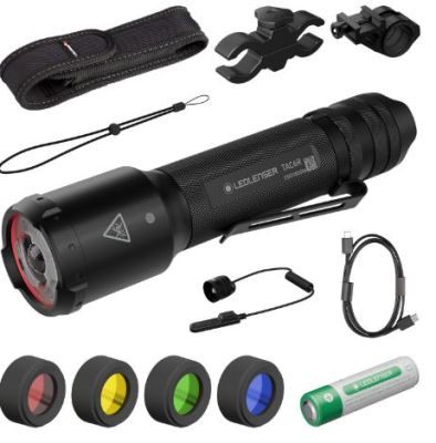 TORCIA LEDLENSER  TACTICAL  OUTDOOR CON SET TAC6R +ACCESSORI - 2000 LUMES 370 METRI 