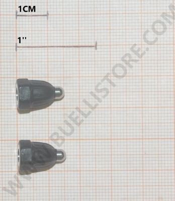 TAPPI ELETTRODI LUNGHI PER DOGTRA 2500 T&B E ALTRI SISTEMI CON VITI PER FILETTO DA 2,85 MM - 2PZ