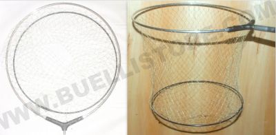 TESTA GUADINO CON DOPPIO ANELLO RETE IN NYLON- Ø TESTA 45 cm - MAGLIA 2 CM 