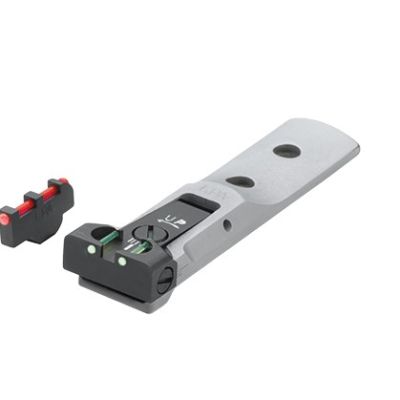 LPA TACCA DI MIRA E MIRINO IN FIBRA OTTICA PER REVOLVER SMITH&WESSON FINITURA COLORAZIONE ARGENTATA