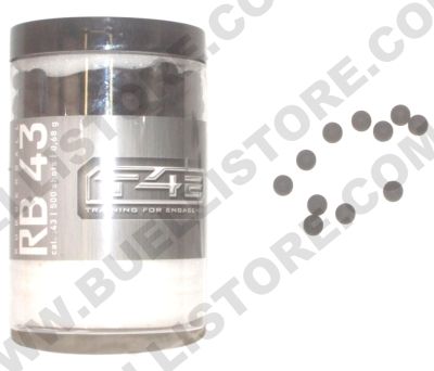 UMAREX T4E - RB43 - SFERE IN GOMMA DURA - CAL. 43 - PESO 0.68 G - 500 PZ 