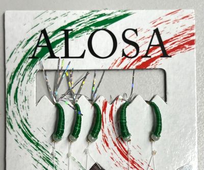 ALOSA AMETTIERA 5 AMI COLORE VERDE CON CRYSTAL FLASH - L03