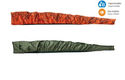 RISERVA - FODERO TASCABILE PER FUCILE ARANCIO FLUO E VERD3E