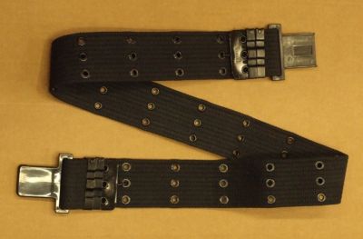 VIRGINIA CINTURONE NERO CON FIBIA