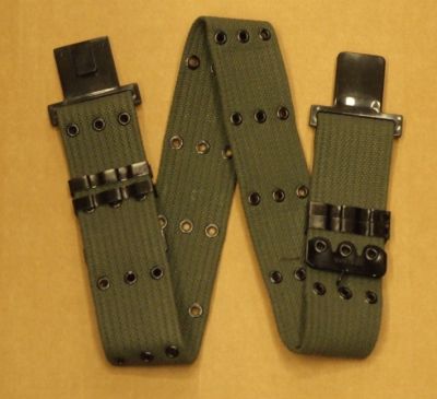 VIRGINIA CINTURONE VERDONE MILITARE CON FIBIA