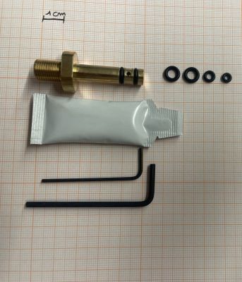 ADATTATORE SPINOTTO IN OTTONE PER CARABINA PCP BSA R10/SCORPION SE/ ULTRA SE