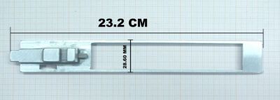 YILDIZ - RICAMBIO GUIDA CARRELLO PER FUCILI SEMIAUOMATICI VECCHIO TIPO 21.5 CM CON PERNO - LUNGHEZZA GUIDA 23.2 CM
