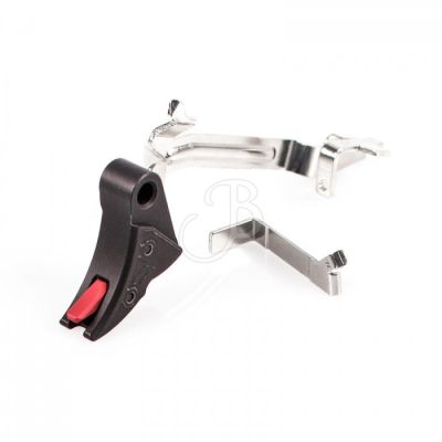 ZEV - PRO CURVED FACE TRIGGER - GRUPPO GRILLETO CON LEVA COLORAZIONE NERO/ROSSO